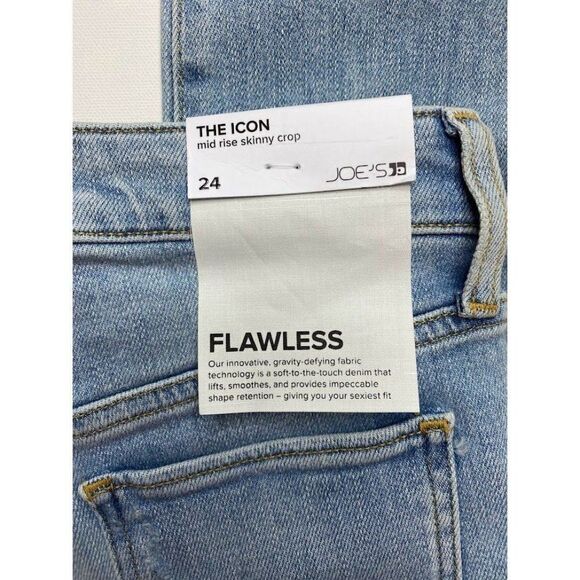 Joe's The Icon Skinny Jeans 24 Blue Women's Cropped Cut-Hem‎ Mid-Rise NEW - Picture 11 of 15